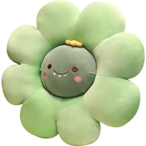 Nice plush flower mat stuffed lifelike shape baby kids home playmat stuffed soft plant flower throw pillow cushion home decor