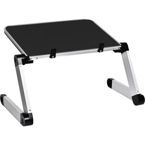 Aluminum Alloy Laptop Portable Foldable Adjustable Laptop Desk Computer Table Stand Tray Notebook Lap PC Folding Desk Table