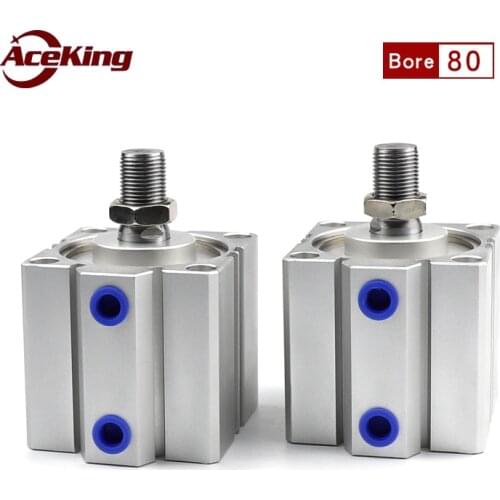 SDA Thin cylinder with external teeth External thread small pneumatic SDAS/SDA80x5x10x15x20x25x30x35x40x45x50x75x100-B