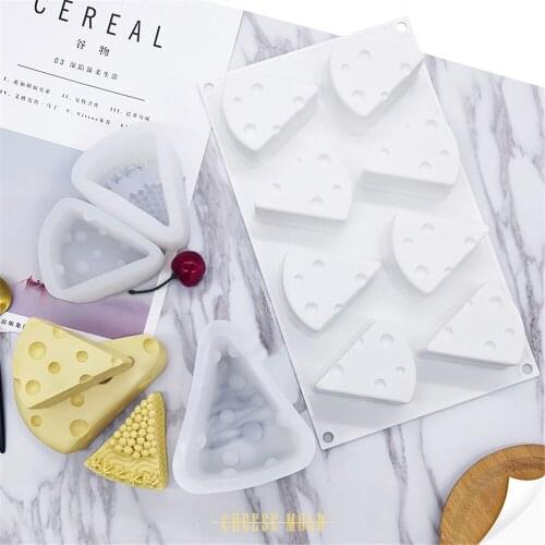 Triangle Cheese Mold Silicone Bakeware Fondant Cake Baking Mold Ice Cube Mould Kitchen Baking Accessories