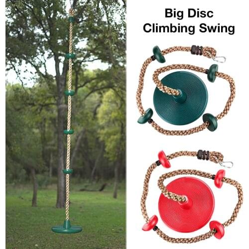 Outdoor Kids Fitness Climbing Rope Platforms and Disc Swing Seat Outdoor Suspension Swing Set Garden Toy Playground Accessories