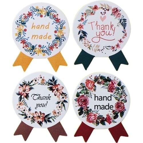 120 Pcs/lot Handmade Sticker Vintage Stickers Kraft Label Sticker DIY Hand Made For Gift Cake Baking Sealing Sticker