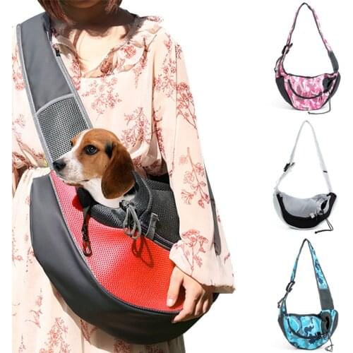 1Pcs Pet Puppy Carrier S/L Breathable Outdoor Travel Dog Shoulder Bag Mesh Oxford Comfort Sling Handbag Tote Pouch Dog Carriers