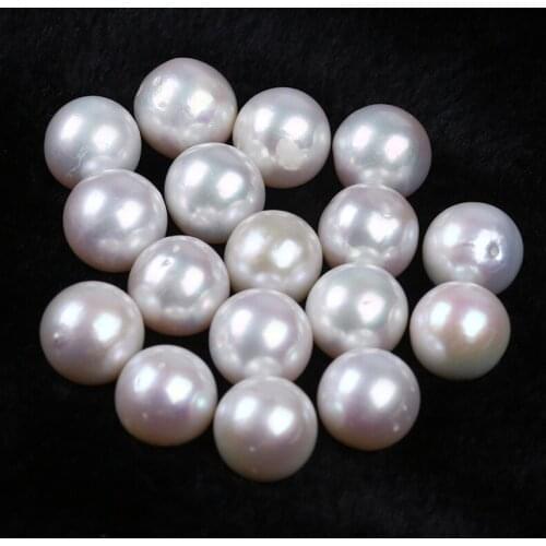 High Quality 10-11mm Natural White Freshwater Edison Round Shape Loose Pearls