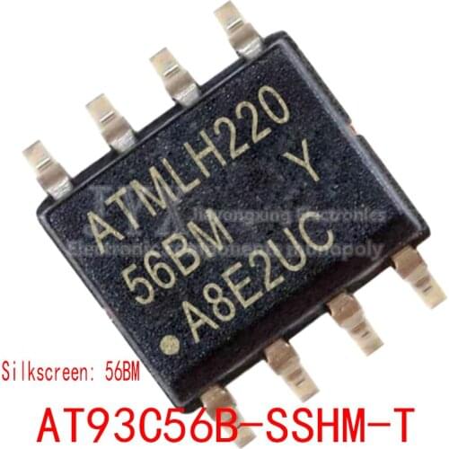 10PCS/LOT AT93C56 AT93C56B-SSHM-T 56BM 56BM Y SOP8 New original spot hot sale