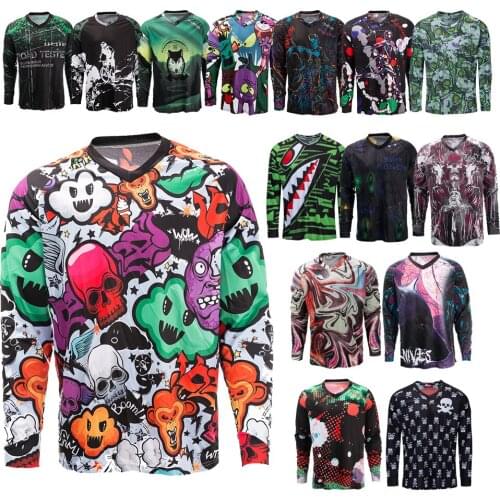 2021 Men Cycling Jersey Shirts Spring Long Sleeve Bicycle Clothing MTB Riding Breathable Quick dry Bike Jerseys Top Maillot