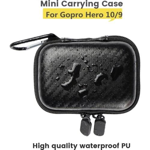 BEHORSE In Stock GoPro Hero 9 Black Mini PU Protective Case Bag Waterproof Storage Box For Gopro Hero 9 OSMO Action Accessories