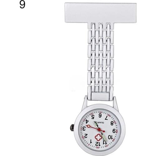 Women Girl Stylish Metal Clip-on Pocket Quartz Analog Brooch Medical Nurse Fob Watch Gift nurse watch pocket watch