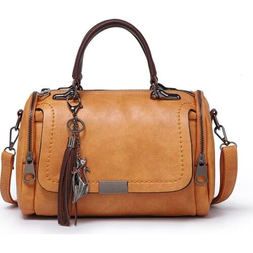 GUANGHUIXB Ladies Handbag Spring 2021 New Boston One-shoulder Cross Handbag Female Messenger Bag