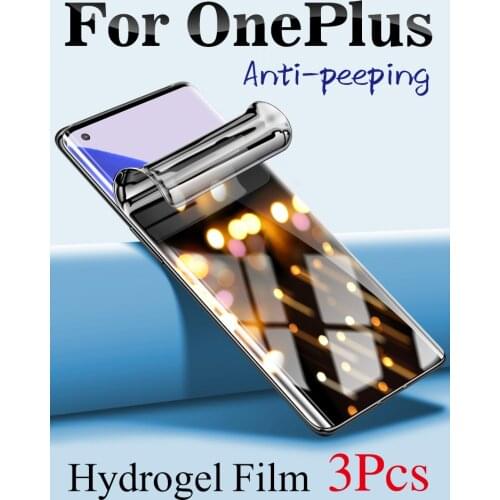 OnePlus 9 Pro Anti-Peeping Screen Protector For One Plus 8T 8Pro 9R Privacy Hydrogel Film 1Plus 7TPro 7Pro Ultra-Thin Soft HD 8