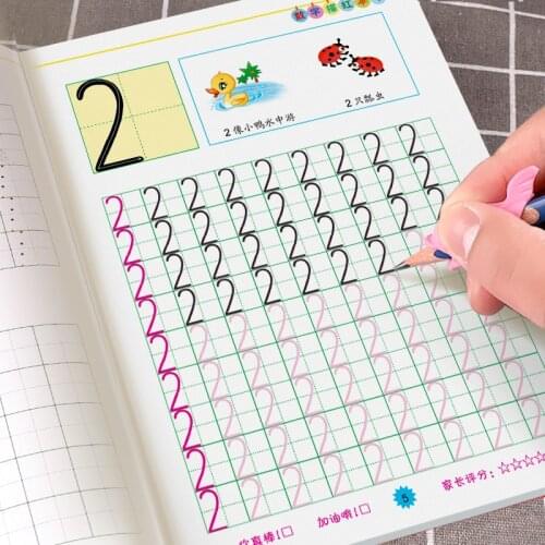 Hot Sale Arabic Numbers 0-20 Handwriting Excercise Books Children Textbook Math Writing Practice Book For Kids Toys Beginners
