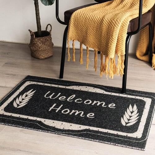 Classic Style Home Door Mat Carpet Living Room Hallway Entrance Door Mat Corridor Custom Size Rectangle PVC Anti-slip Mat Carpet