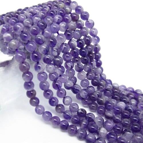 4-12mm 1 Strand Popular Purple Crystal Beads Great Quality Natural Lavendar Accessories For Diy Jewelry Women Manual Decoration
