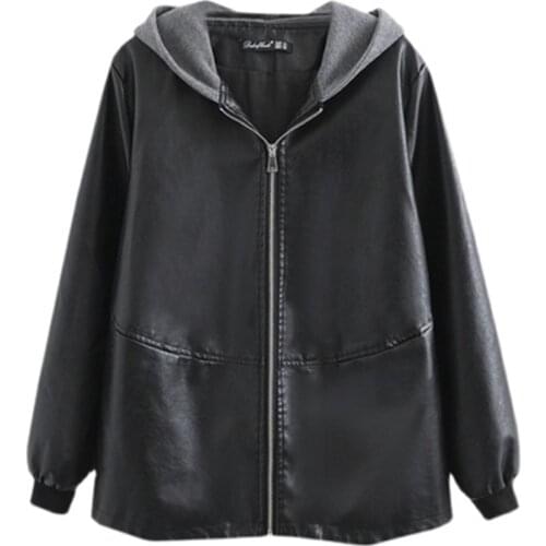 Lovepeapomelo Womens Fashion Leather Jackets