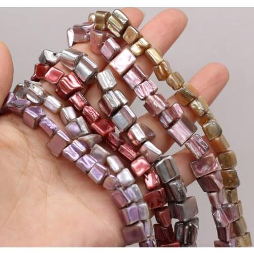 Natural Shell White Pearl Pentagram Beads 8x8-8x10mm for Jewelry Making Necklaces Bracelet Accessories Gift for Women