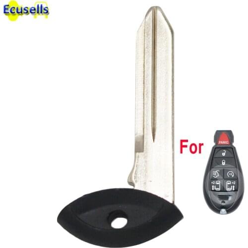 Uncut blank insert emergency key blade for Chrysler 300 C Grand Voyager for Dodge Grand Caravan Ram Journey for Jeep