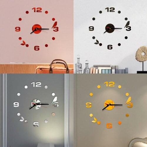 Newest Arrival Large Wall Clock Big Watch Decal 3D Stickers Roman Numerals DIY Wall Modern Home