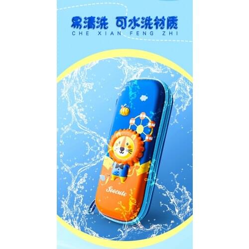 Large Capacity 3d Cartoon Dinosaur Pen Holder , Ins Hot Pencil Box , Pencil Case , Large-capacity Stationery , Brush Storage Box