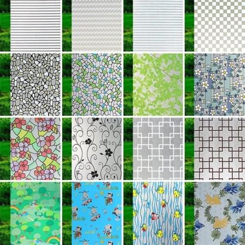 60cm *100cm Sun shade glass film frosted glass sticker opaque bathroom window sticker cellophane sliding door window sticker