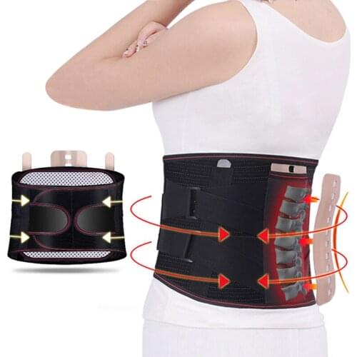 Magnetic Therapy Warm Waist Belt with steel Lumbar Disc Muscle Strain Pain Relief Self Heating Massager High Waist Protect Belt