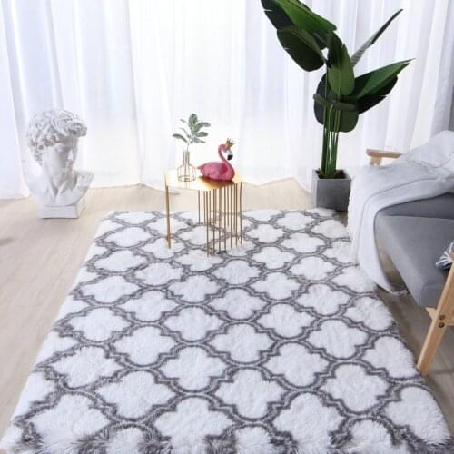 Furry Carpet Tie-Dyed Silky Plush Velvet Bay Window Bedside Blanket Bedroom And Living Room Rugs To The Nursery Coffee Table Mat