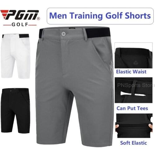 Pgm Summer Golf Shorts Mens Quick-Dry Sports Golf Trousers Male Breathable High Elastic Tennis Run Short Pants Casual Clothing