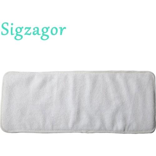 [Sigzagor]1 Adult Diaper Insert Incontinence Disable Reusable Cloth Diaper Nappy Liner Big Large Microfiber, 4 Layers 20cmx49cm