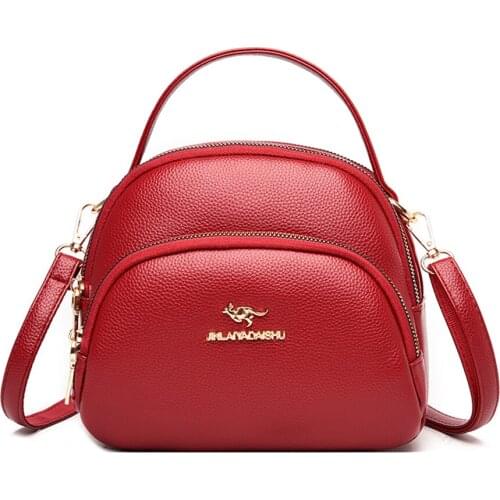 3 Layers Women Small Crossbody Bag for Women High Quality Durable Soft Leather Handbagds Designer Luxury Purses and Handbags Sac