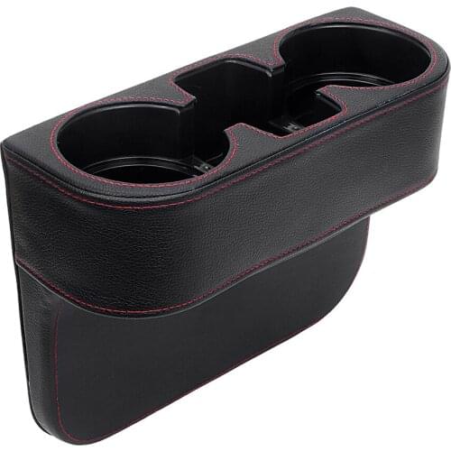 Universal PU Leather Auto Drink Holder Car Storage Box Car Seat Cup Holder Phone Holder Stand Stowing Tidying