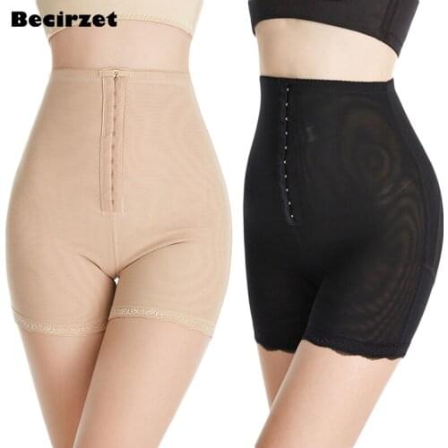 Slimming Underwear Control Panties Women Waist Trainer Body Shaper High Waist Shapewear S-6XL Plus Size Sexy Safety Shorts Black
