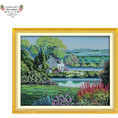 Your Gift F468(7) 14CT 11CT Counted and Stamped Home Decor Beautiful Homeland Needlework Needlepoit Cross Stitch kits