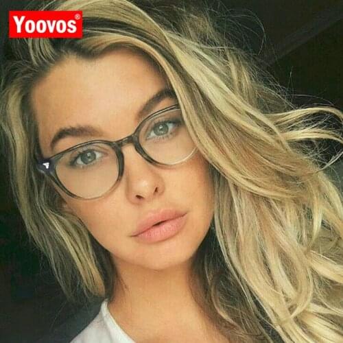Yoovos 2021 Plastic Small Frame Sunglasses Women Transparent Lens Glasses Classic Vintage UV400 Outdoor Oculos De Sol Gafas