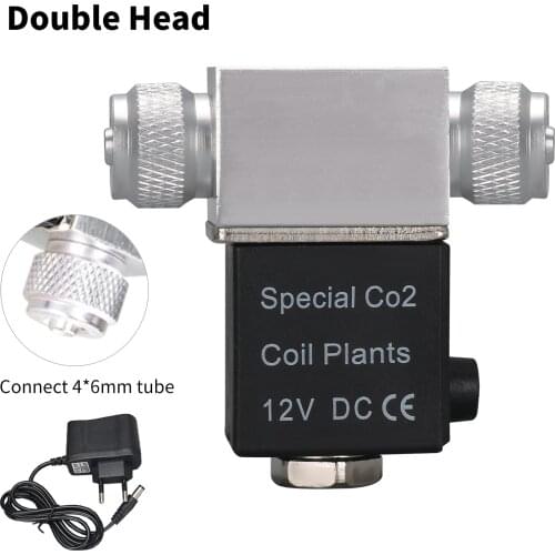 12V Aquarium CO2 Regulator Magnetic Solenoid Kit Low Temperature Aquarium CO2 Pressure- reducing Valve Regulator for Fish Tanks