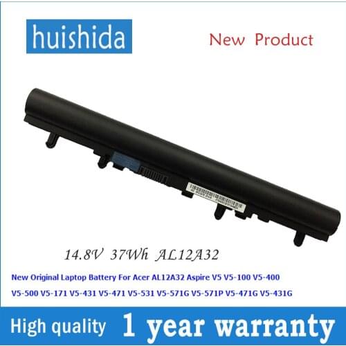 14.8V 37wh AL12A32 New original laptop battery for Acer v5-431 v5-471 V5-100 V5-400 V5-500 V5-171 series