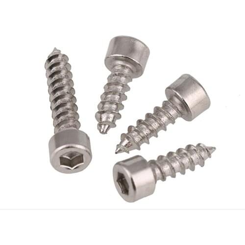 8 Grade Hard Nickel Plated Hex Self Tapping Screw Cup Head Model Sound Screw M2 M2.6 M3 M3.5 20 Pcs