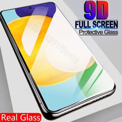 9D Full Cover Tempered Glass For Samsung A52 A51 A72 A32 A50 A70 Screen Protector A71 M31 A21S S20FE M51 A12 M31S M21 A31 A20 E