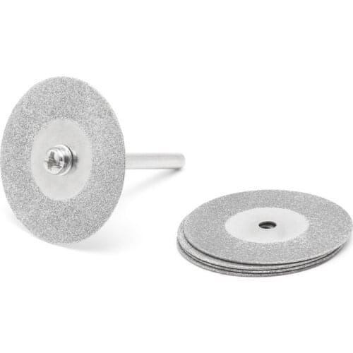 5pcs 16mm Diamonte Cutting Discs & Drill Bit Shank For Rotary Tool Blade G8TB