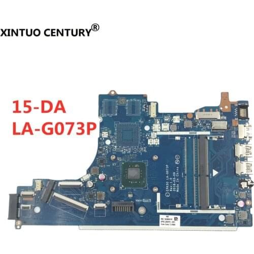 For HP 15-DA System Board With N4000 CPU EPK50 LA-G073P L20372-601 Motherboard 100% Tested