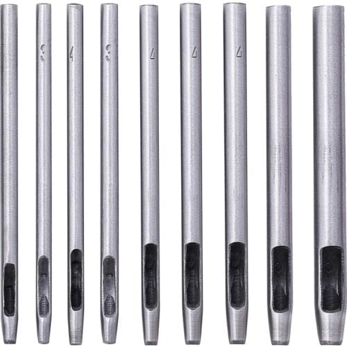 LMDZ Leather Hole Punch Cutter Hollow Drilling Tools Carbon Steel Leather Punching Tool Canvas Paper Round Hollow Hole 0.5mm -4m