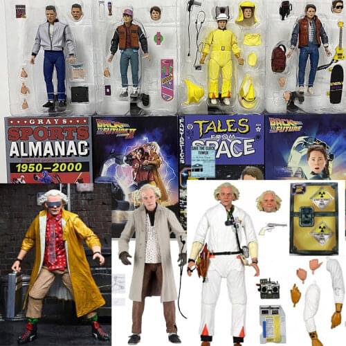 Martin Biff DOC Brown Figure Neca Marty McFly Back To The Future Sports Almanac Ultimate The 35th Anniversary