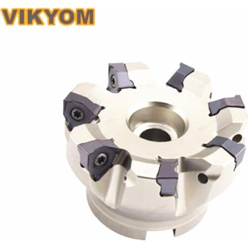 CNC milling cutter 90 degree square shoulder right angle heavy cutting MEE190 Use WNEU080608 blade