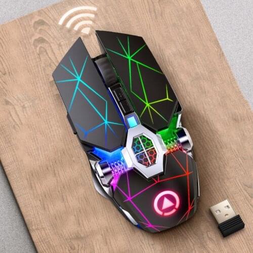 Gaming Mouse Rechargeable Wireless Silent LED Backlit Optical Ergonomic For PC Laptop Computer