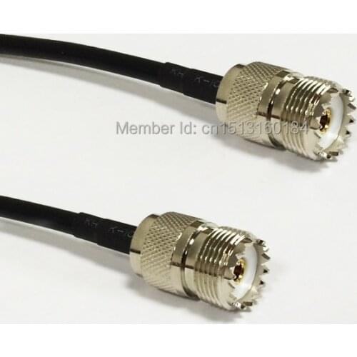 New Modem Coaxial Pigtail UHF Female Jack Connector Switch UHF Female Jack Connector RG58 Cable 50CM 20" Adapter