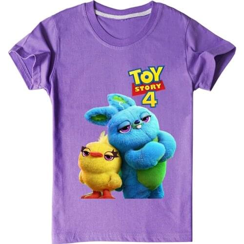 Summer Kids T Shirt Bird Anime Figures Cartoon Printing Clothing Disney Toy Story Clothes TopsGirl Boys Infant Toddler Tees