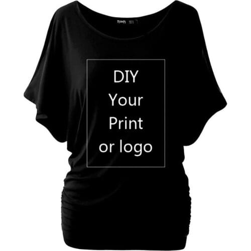 Summer Batwing Short-Sleeved O-Neck T Shirt Fashion 3D Printing T-Shirt Custom Your Exclusive Women Tshirt Diy EU Size Tops Tee