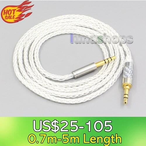 LN006540 8 Core Silver Plated OCC Earphone Cable For Audio Technica msr7 sr5 ar3 ar5bt Fidelio X1 X2 F1 L2 L2BO X1S X2HR M2BT