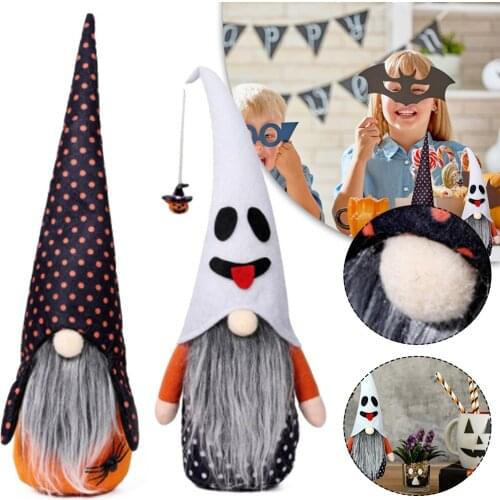 Lovely 2021 Gnome Doll Halloween Decorations Bar Decorations Desktop Ornaments Decor Gifts for Halloween