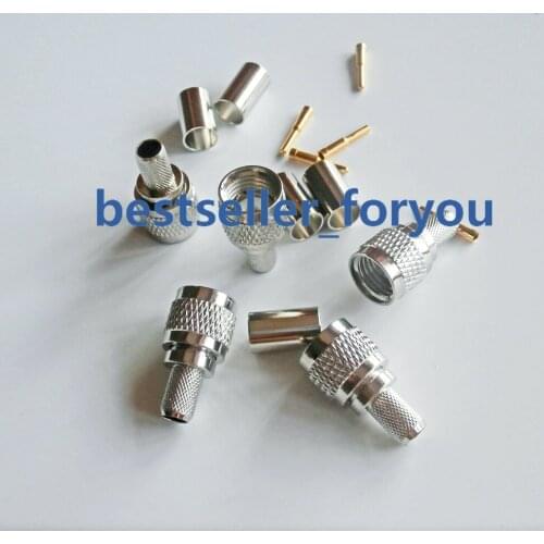 Mini-UHF Male Plug Crimp RF Coaxial Coax Connector RG8/X, LMR240 RG8X