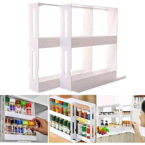 Multifunction Rotating Spice Rack Jars Storage Rack Holder Spice Rack Seasoning Bottle Storage Kitchen Storage Organizers