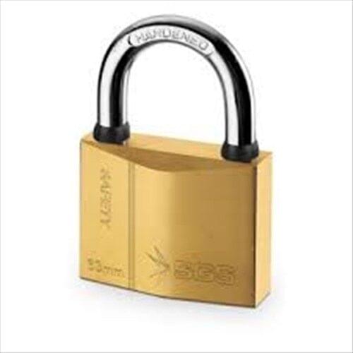 Padlock Yellow Plated 50 Mm
